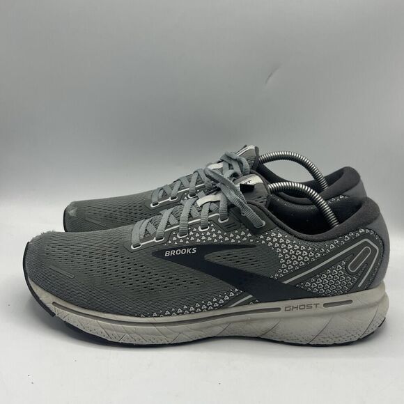 Brooks Ghost 14 Mens 11 D Shoes Gray Walking Running Gym Sneaker 1103691D067 - Picture 4 of 13